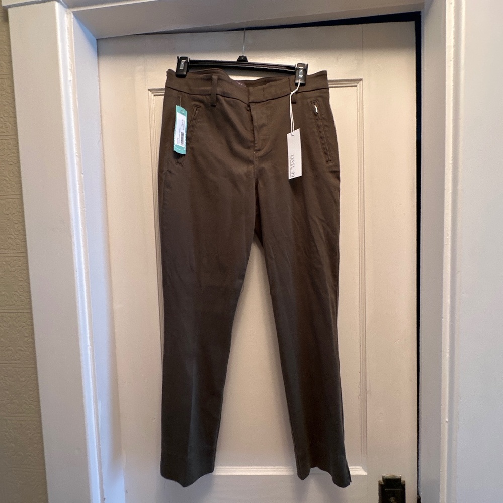 New Level 99 Francis straight leg pant olive green